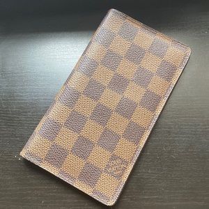 Louis Vuitton Damier checkbook passport holder wallet